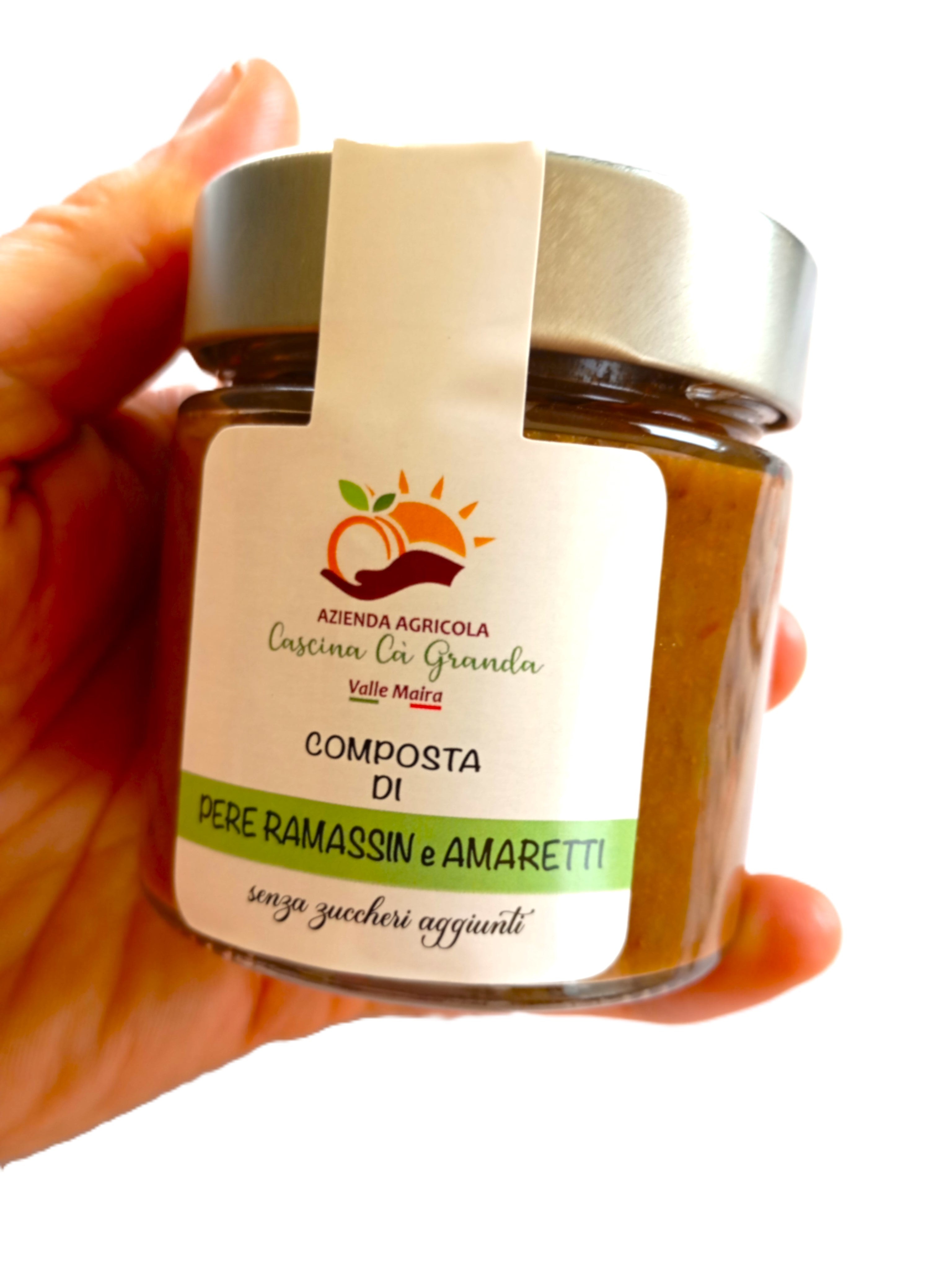 Composta di Pere, susine Ramassin e Amaretti - Senza Zuccheri aggiunti - Azienda agricola Cascina Cà Granda