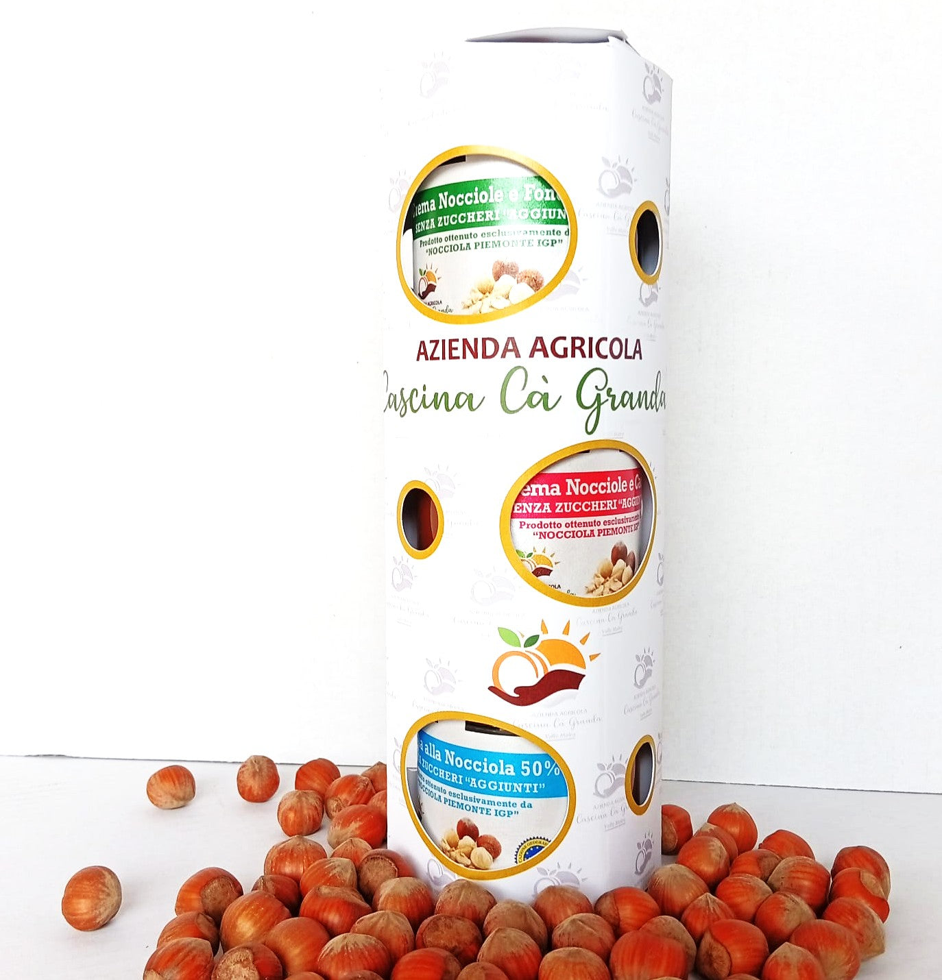 Box degustazione tris di creme spalmabili Piemonte Igp